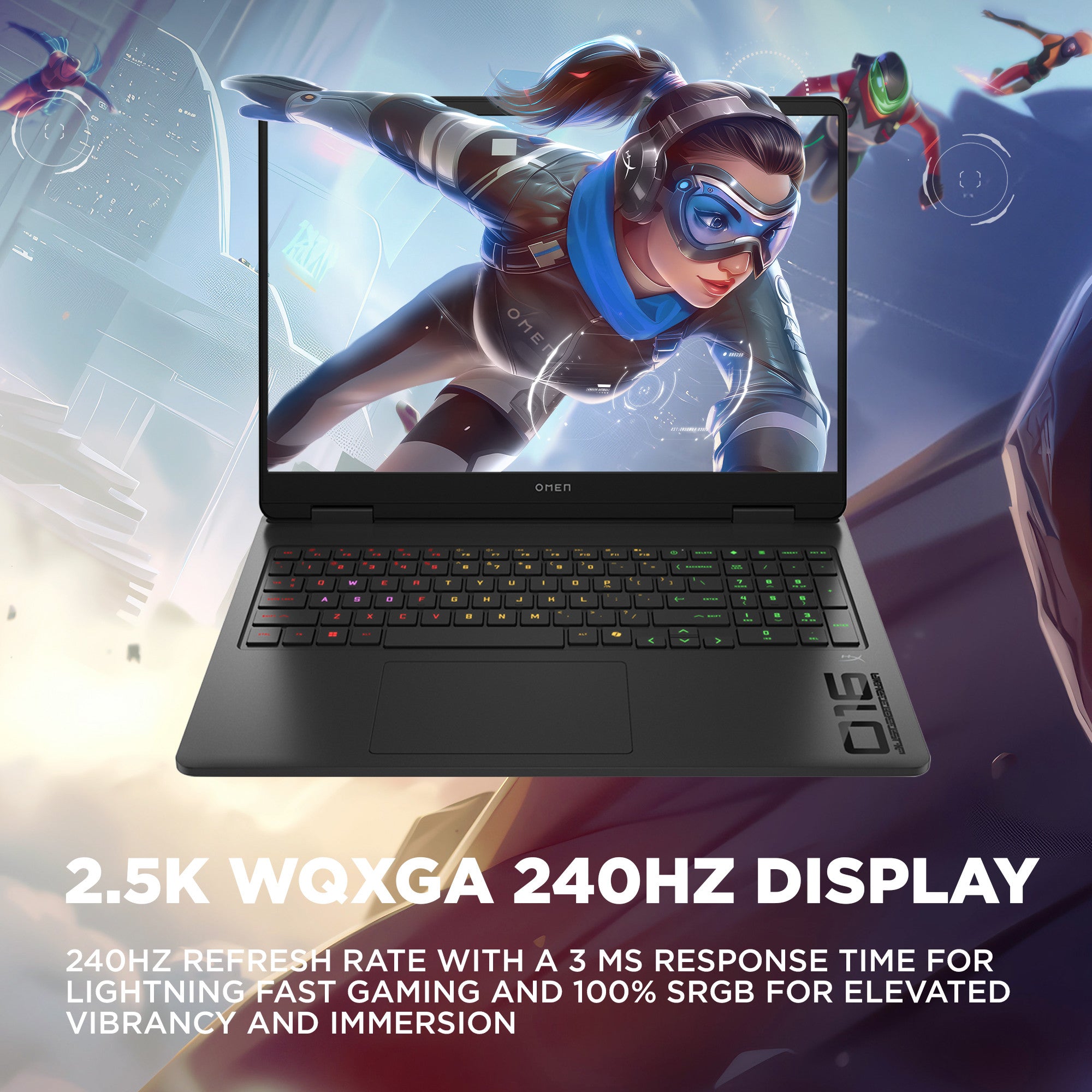 OMEN Gaming Laptop 16-ap0047nr 16. Windows 11 Home.  AMD Ryzen™ AI 7. 16GB RAM. 1TB SSD. NVIDIA® GeForce RTX™ 5060. 2K. Shadow black - Image 5